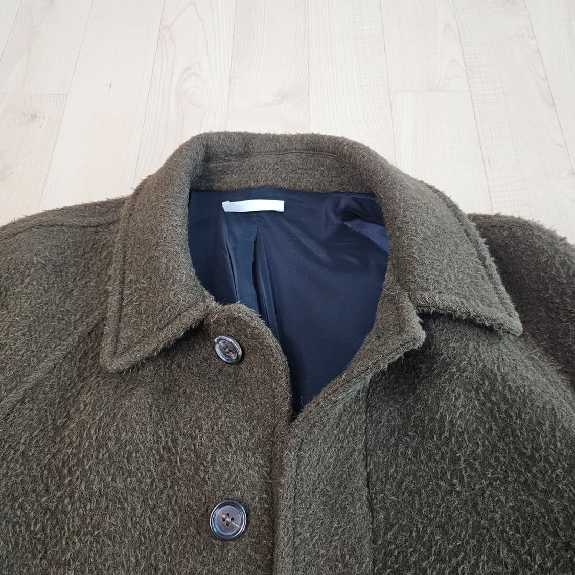 아모멘토 부클 레글런 코트 브라운 M BOUCLE RAGLAN COAT 상품이미지9