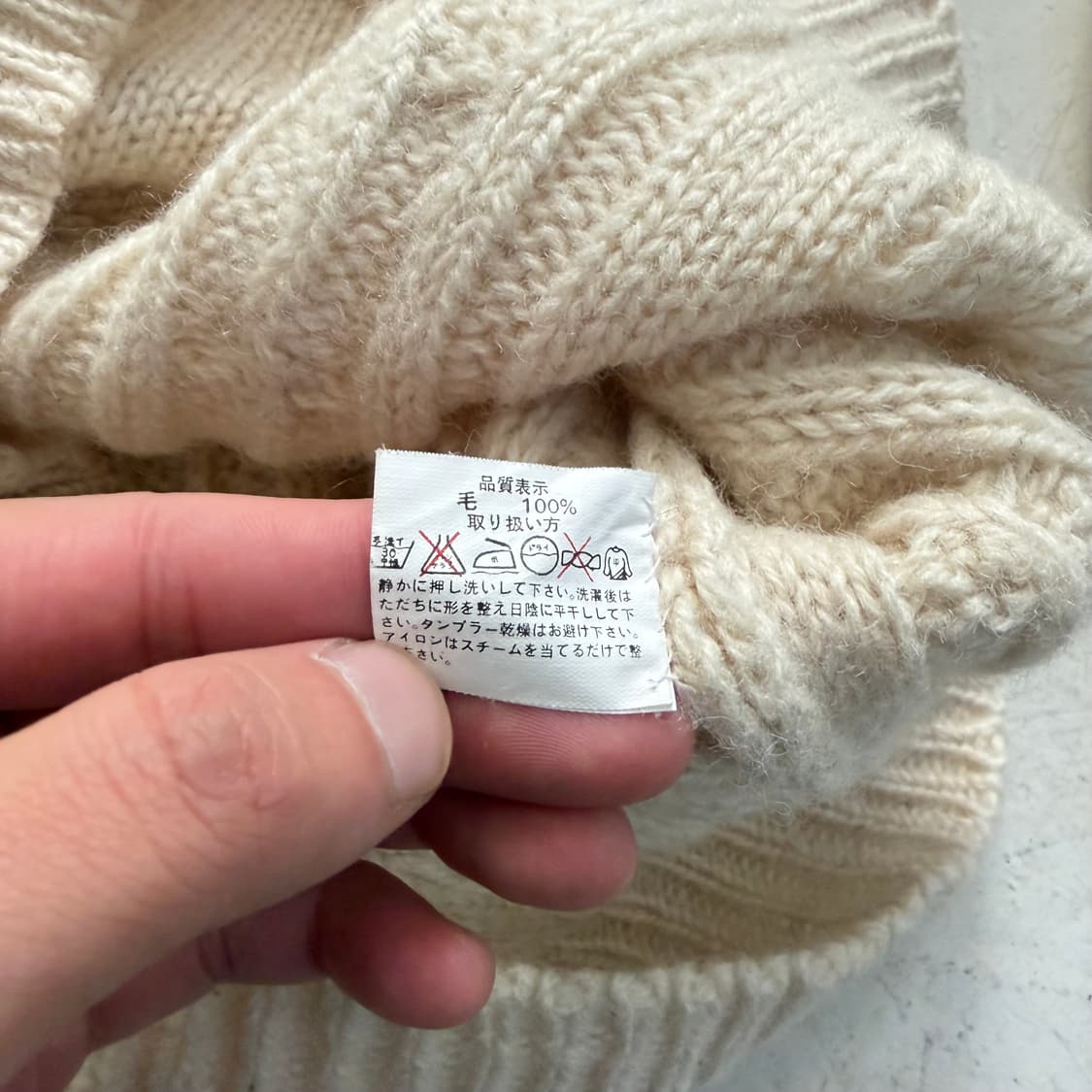 90s HILL CROP 빈티지 울 스웨터 니트 L 상품이미지6