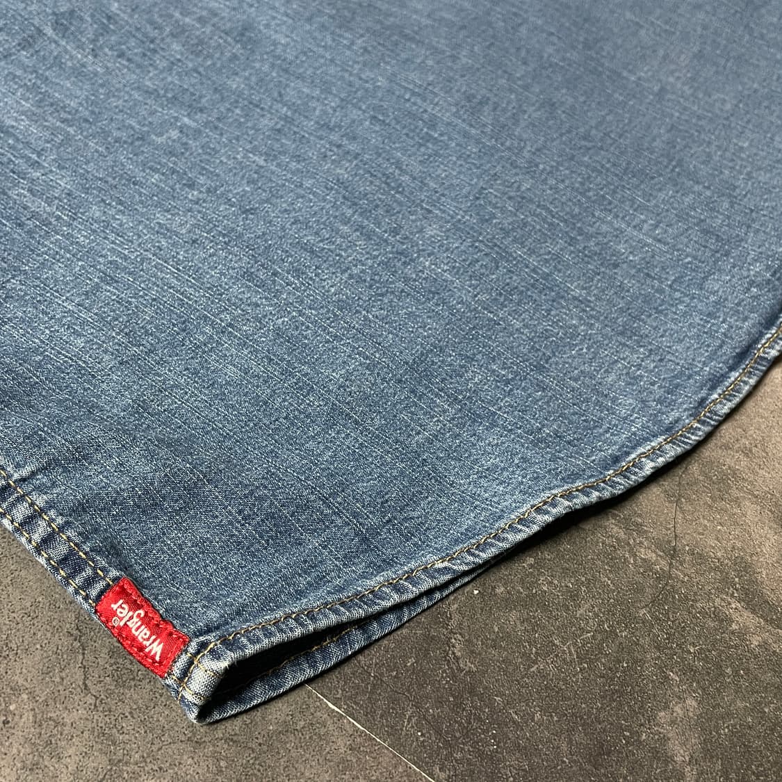 WRANGLER 랭글러 빈티지 플랩포켓 데님 셔츠 A00606 상품이미지9