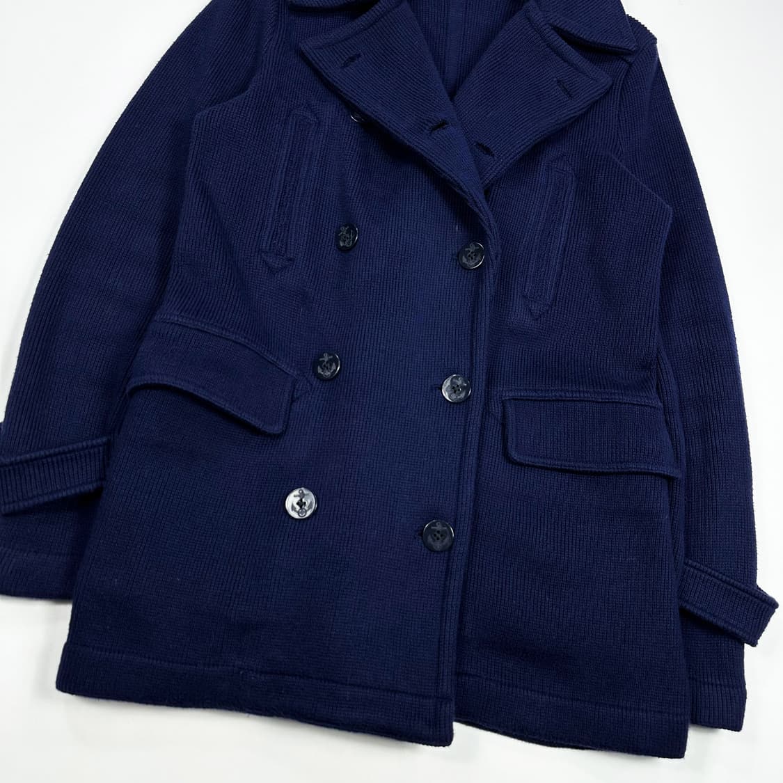 폴로 랄프로렌 클래식 RL 네이비 코튼 더블코트 (S 여성추천) 상품이미지4