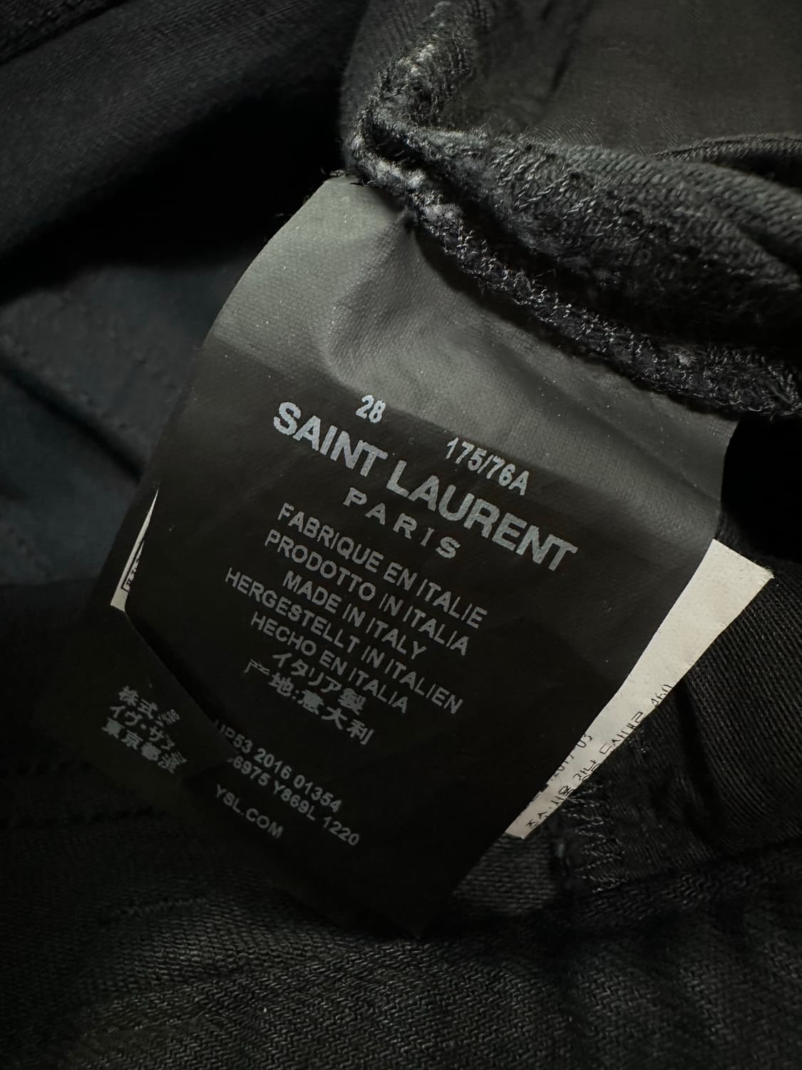 생로랑 D02 M/SK-LW 블랙 스키니진 28 상품이미지6