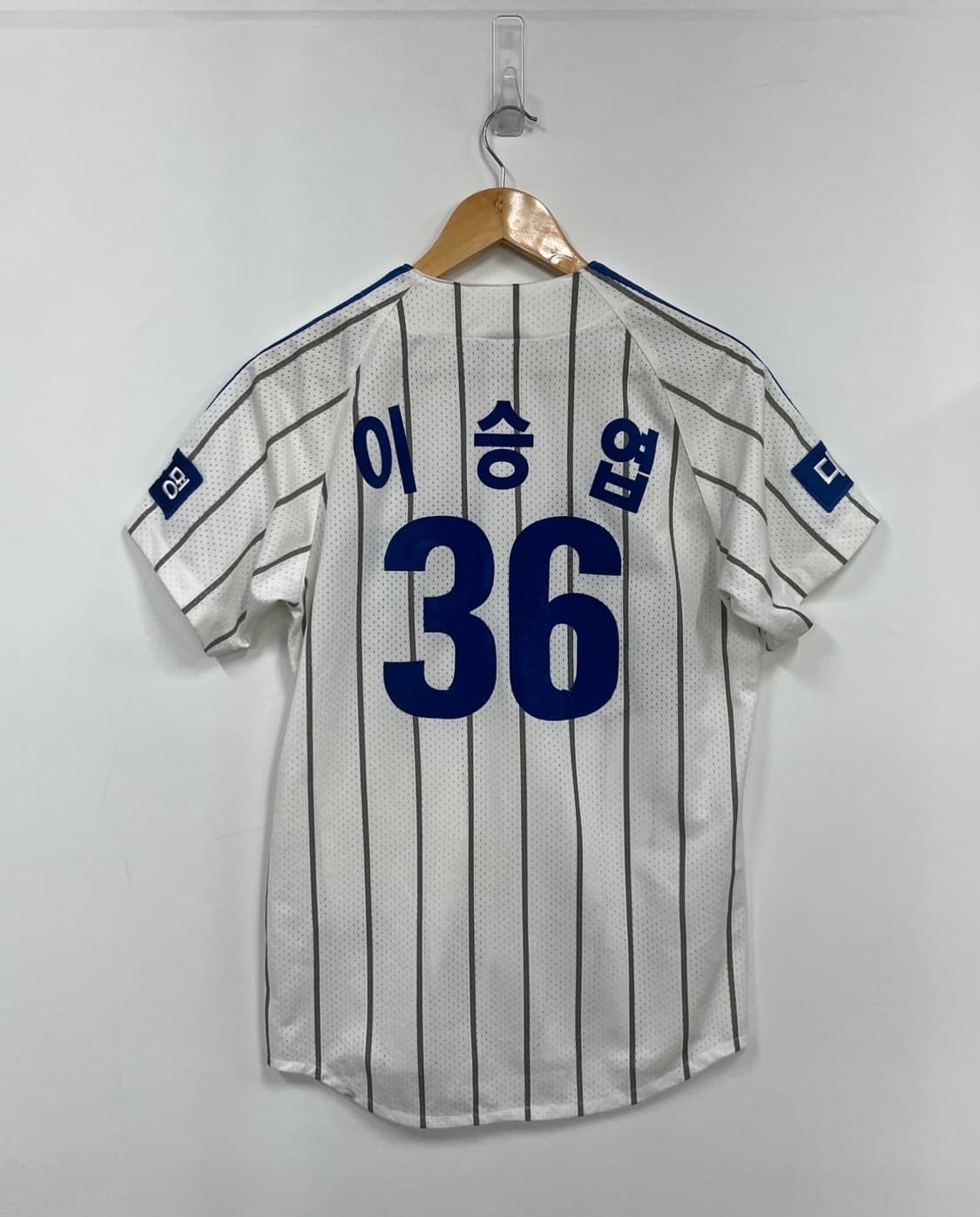 삼성 라이온즈 왕조 친필 싸인 이승엽 마킹 홈 유니폼 반팔 상품이미지10