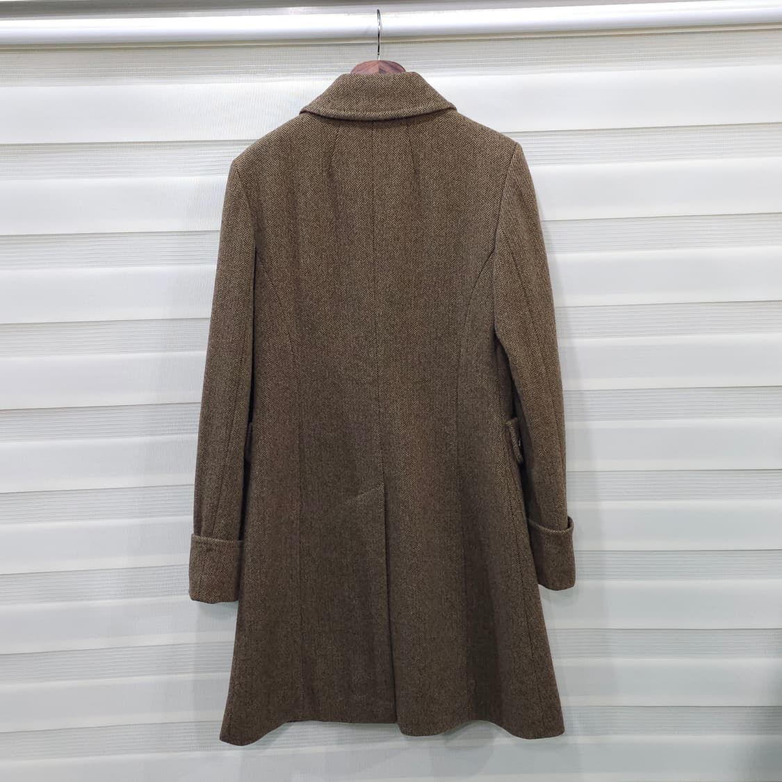UNITED COLORS OF BENETTON 헤링본 울 코트-44-55 상품이미지5