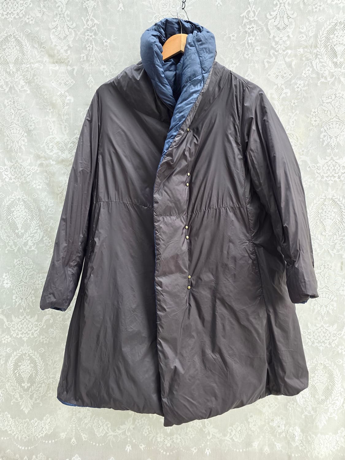 일본 네추럴 런드라이 패딩 양면 코트 상품이미지9