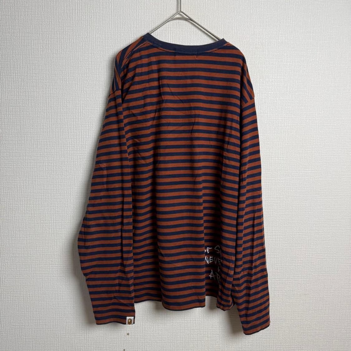 베이프 디스차지 컬리지 후프 롱슬리브 티셔츠 상품이미지8