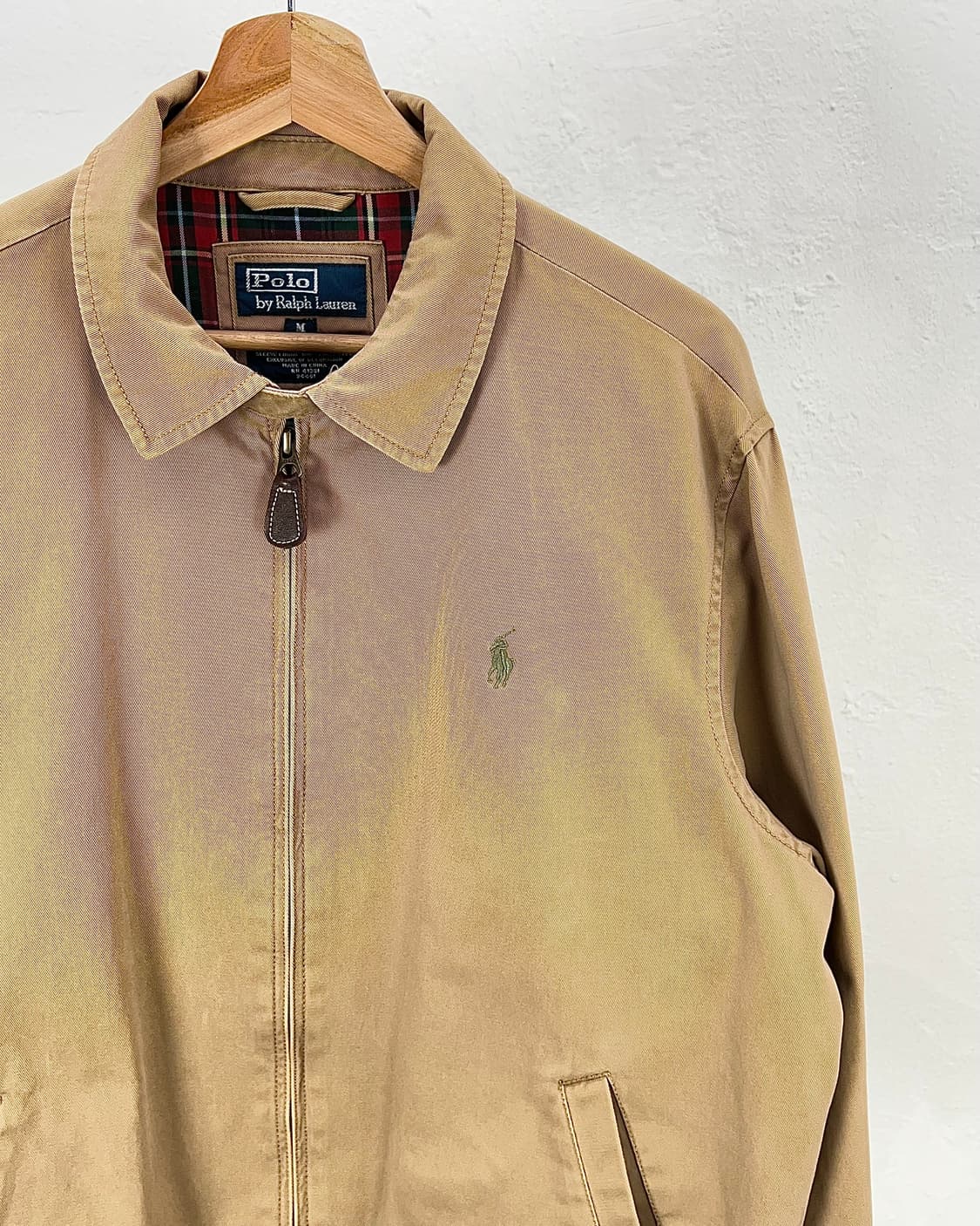 폴로 랄프로렌 베이지 체크 퀼팅 헤링턴  스윙 자켓 상품이미지3