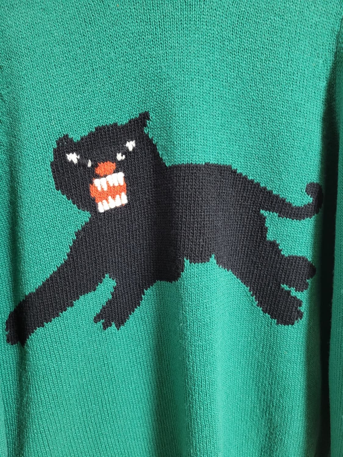 [S] 구찌 그린 흑표범 여성 니트 상품이미지3