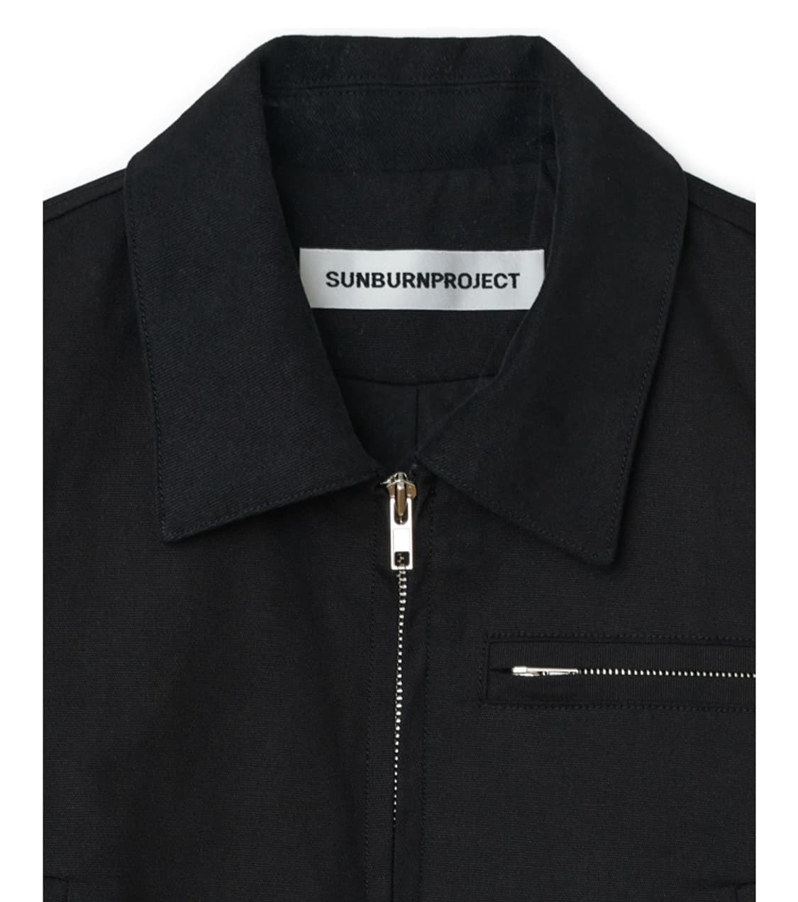 썬번프로젝트 블랙 코튼 크롭 자켓 상품이미지4