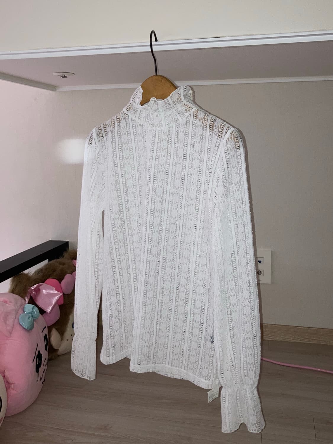 아기토끼 퍼모자 바나나우유 발레코어 원피스 도트 땡땡이 꽃패치 가디건  상품이미지4