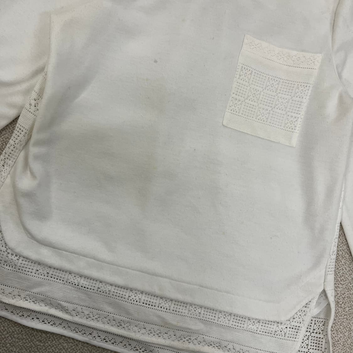 [실측확인] 닥스 여성 레이스 긴팔 티셔츠 0116M1 상품이미지4