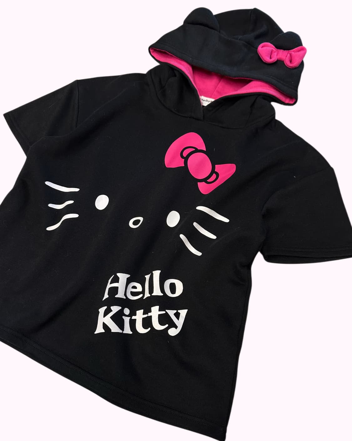 kitty face crop hood t-shirt 상품이미지4