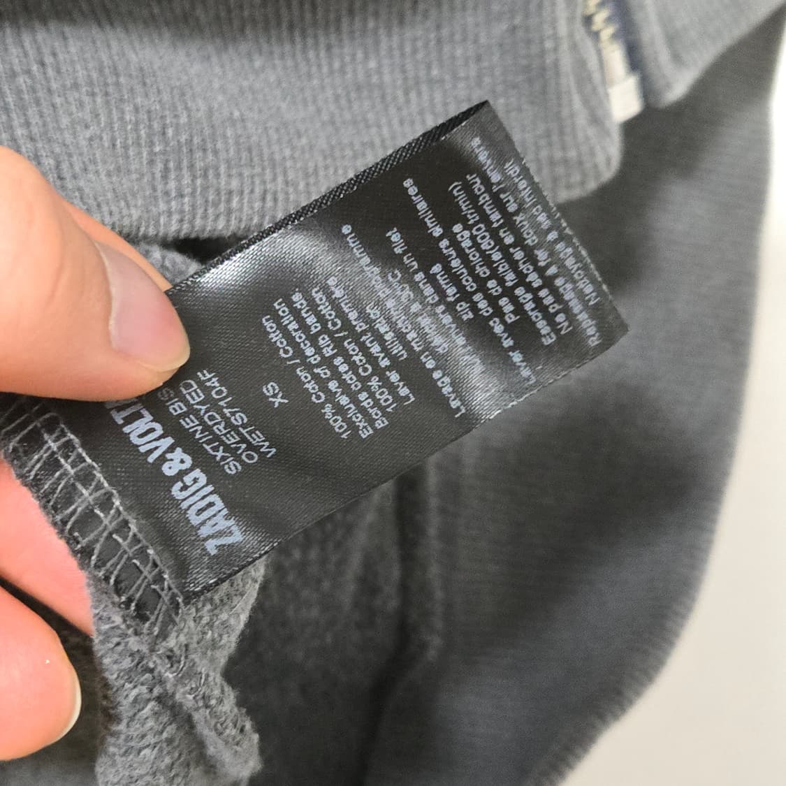 쟈딕앤볼테르 코튼 후드집업 / 여성 후드집업/ 여자 후드 상품이미지5