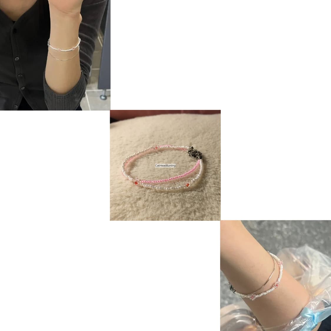 모리걸 플라워 펄 미유키 팔찌 1+1 상품이미지1