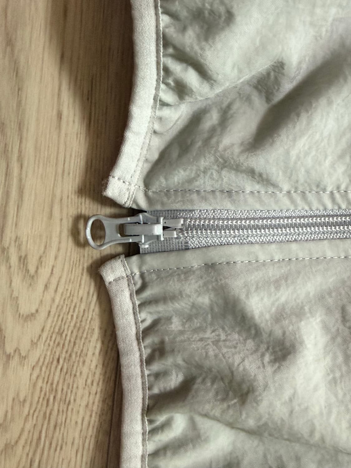 오호스 더블 레이어드 윈드 브레이커 그레이 상품이미지3