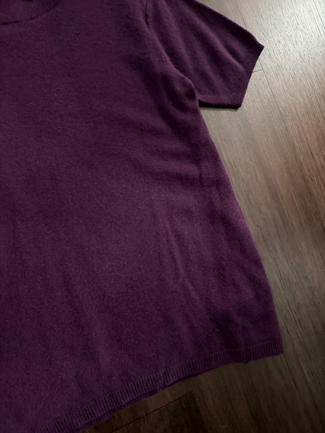 캐시미어100 반팔 니트 상품이미지3