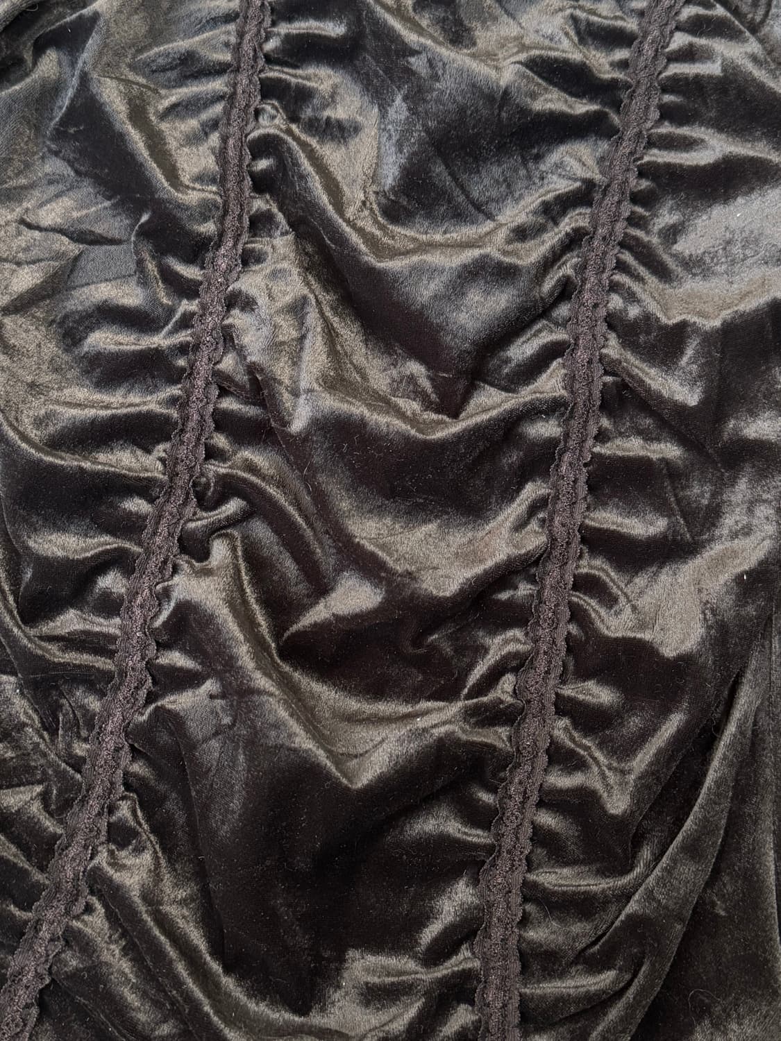 comme ca ism 벨벳 셔링 티셔츠 상품이미지3