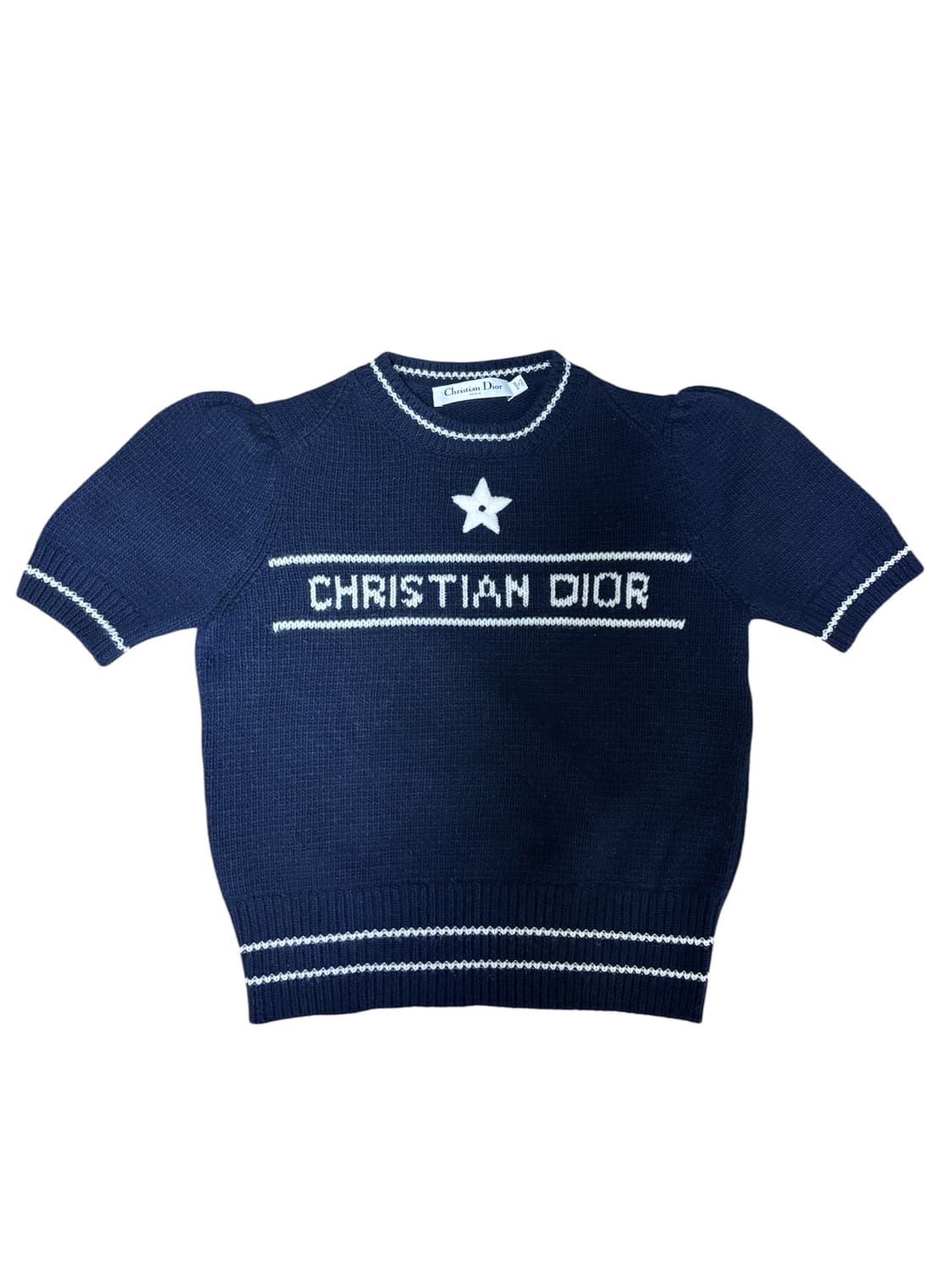 디올 별 반팔 퍼프 소매 니트 상품이미지2