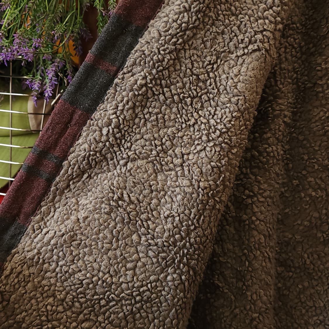 00s 랭글러 웨스턴 셔츠 쉐르파 양털 자켓 플란넬 셔츠 빈티지 레드 L 상품이미지8