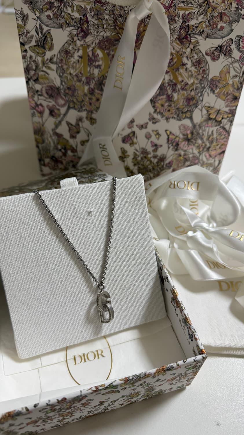 디올 CD lock 체인 목걸이 백화점 풀박스 상품이미지1