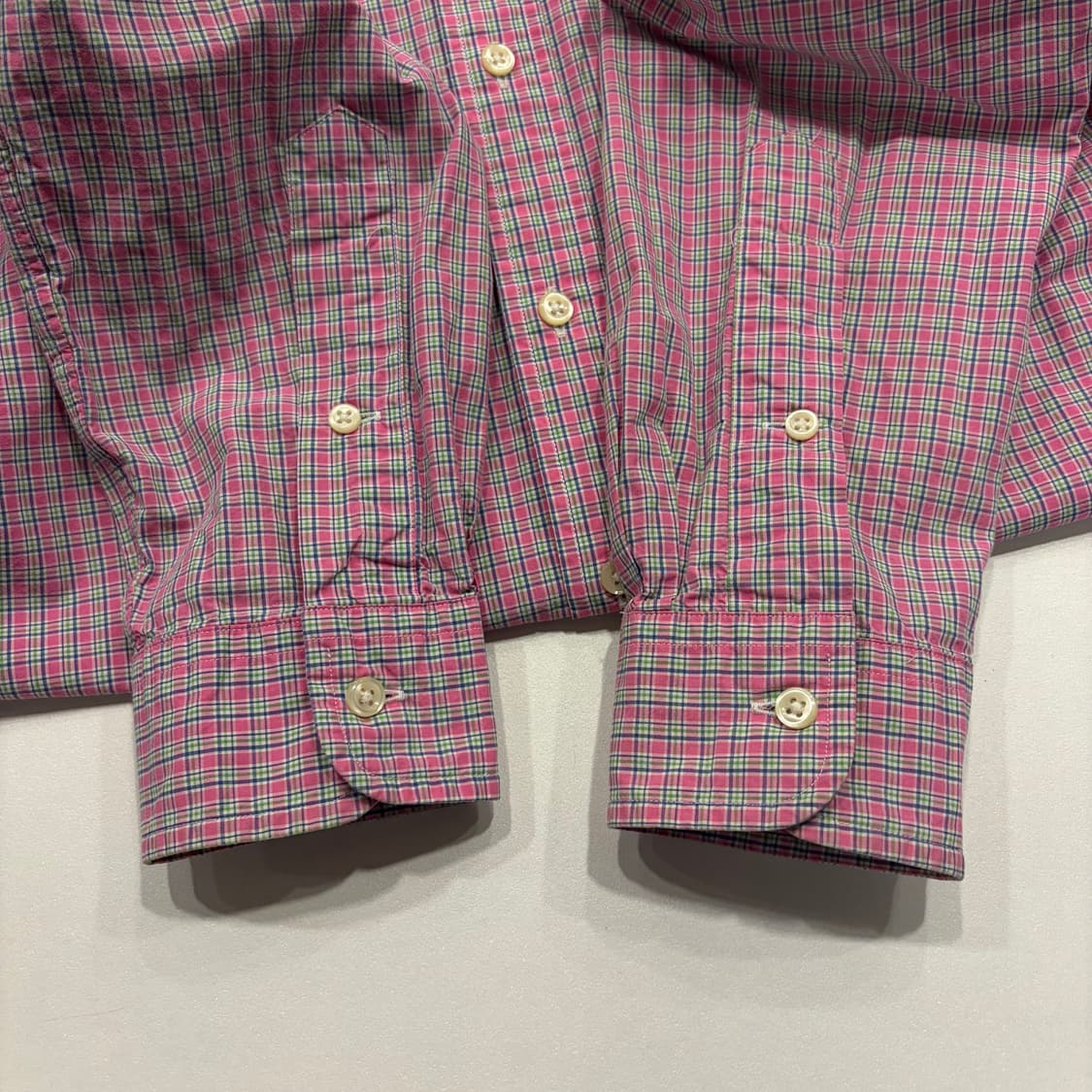 [S] 폴로 랄프로렌 핑크 체크 셔츠 C254 상품이미지7