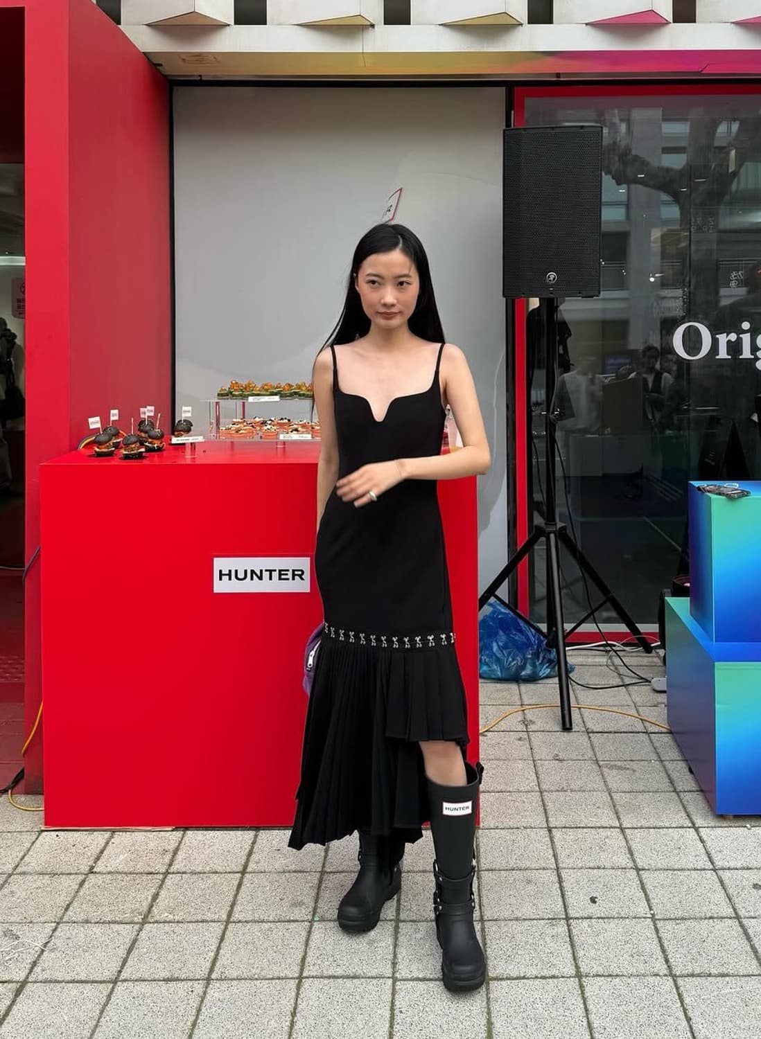 RokhxH&M 레이어드 스커트 어시메트릭 드레스 상품이미지1