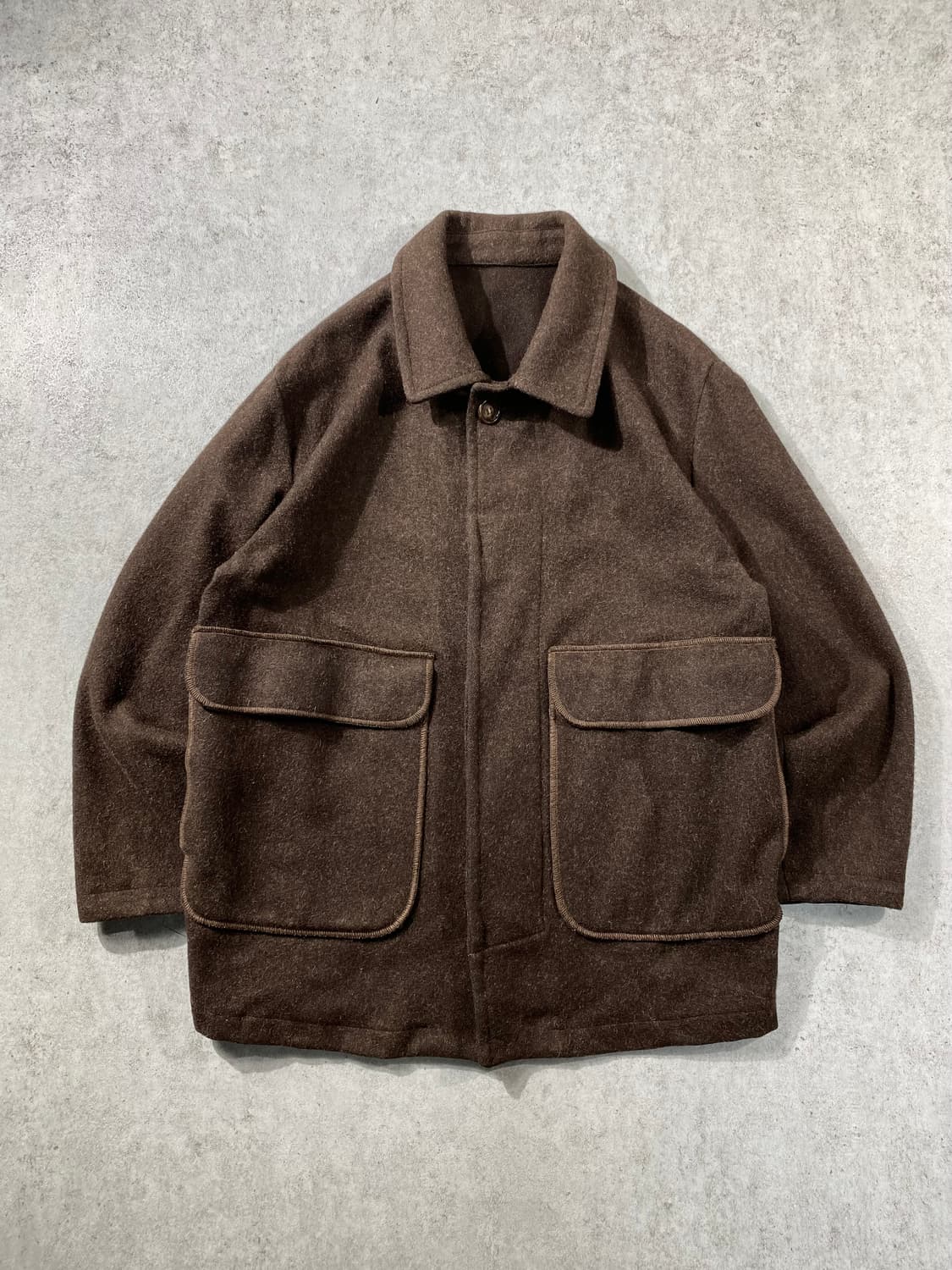 [48] 90s OLIVER By VALENTINO 브라운 라나울 자켓 상품이미지1