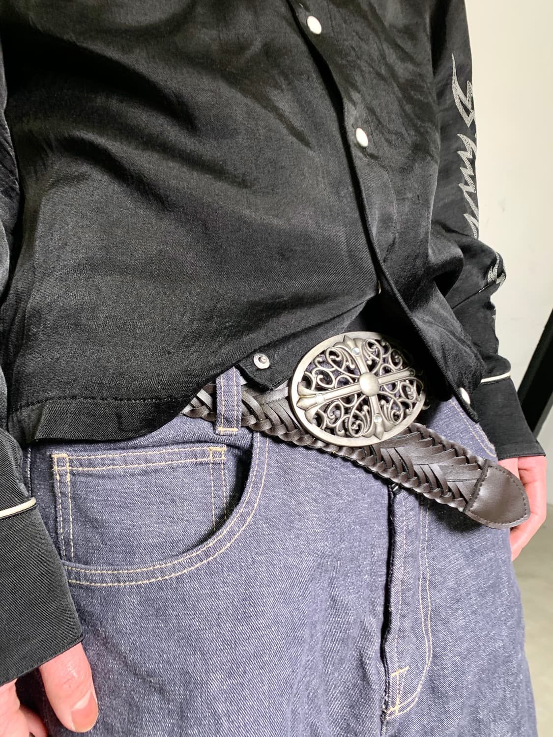 Silver Pendant Belt 상품이미지4