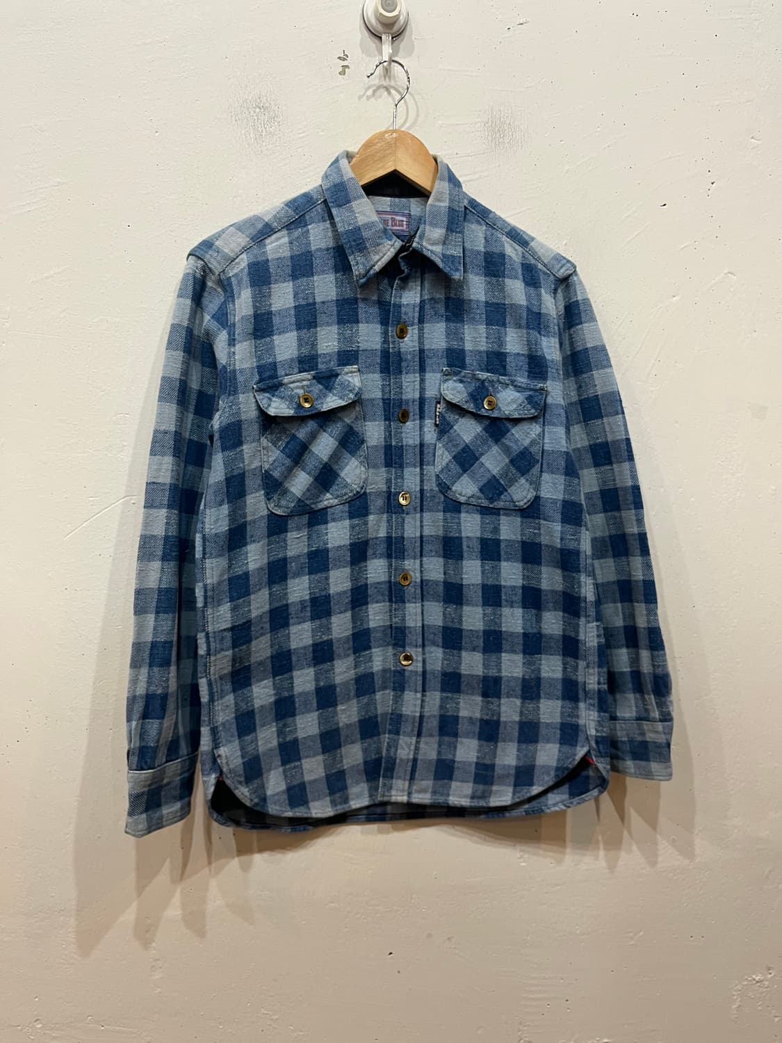 BLUEBLUE 재팬 체크 플란넬 셔츠 Made in JAPAN  상품이미지1