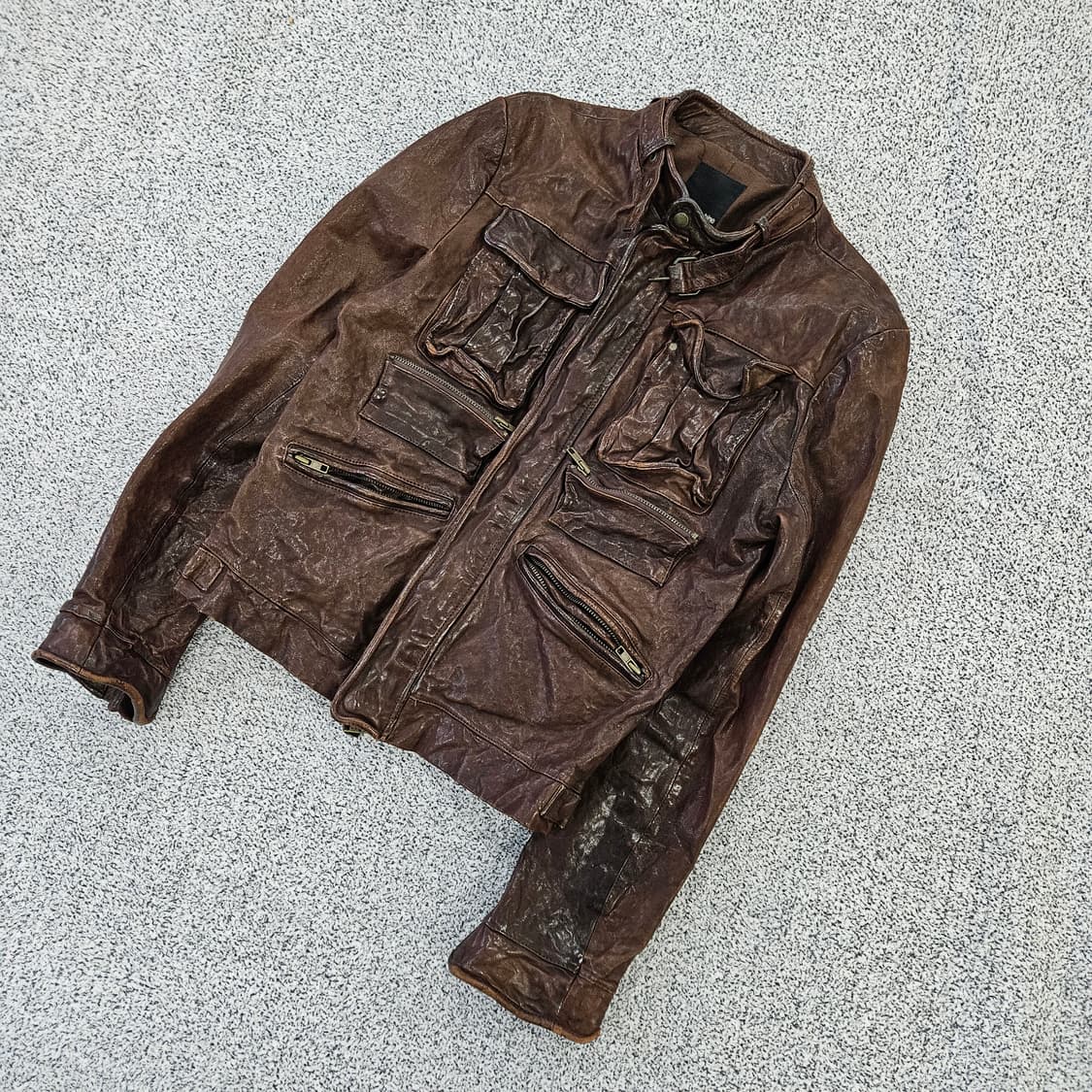 [100] 코데즈컴바인 브라운 양가죽 자켓 0102YH1 상품이미지1