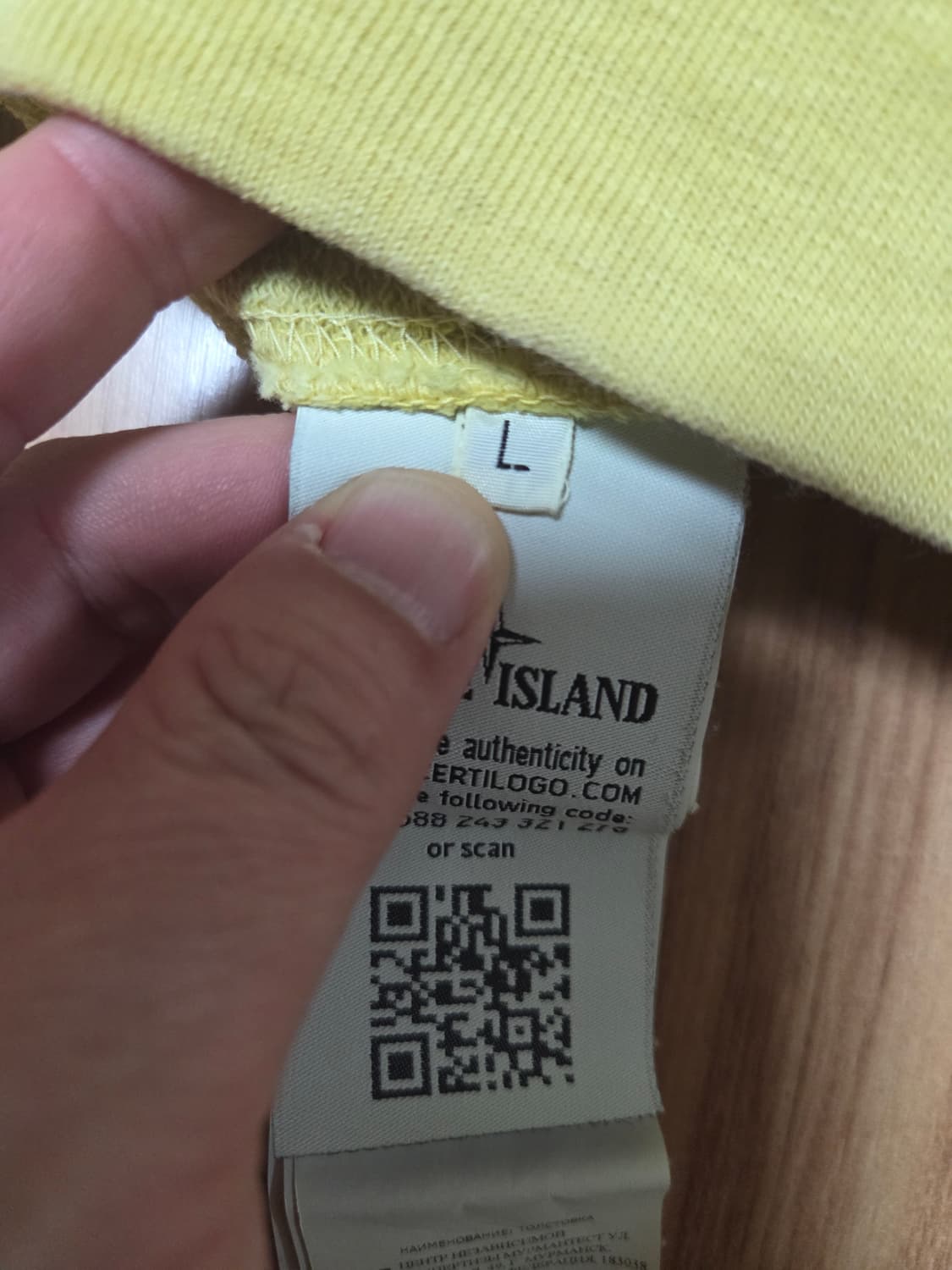 스톤아일랜드 라임 맨투맨 L 정품 상품이미지3