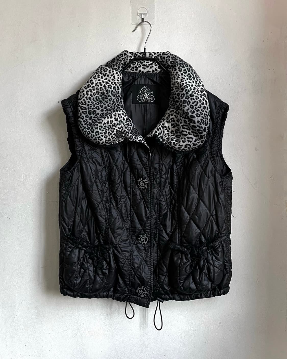 La Moda GOJI GK Leopard Qualting Vest 상품이미지5