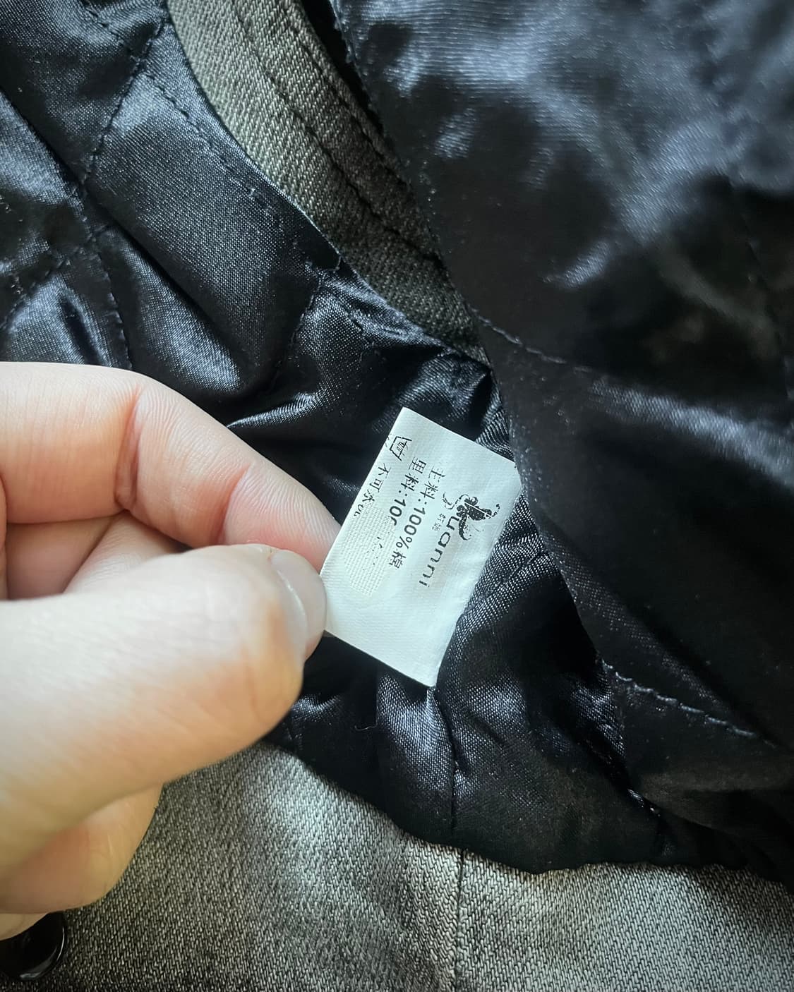 JPN Vintage Fox Fur Trim Gray Denim Vest 상품이미지8