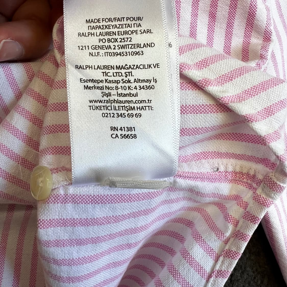 랄프로렌 핑크 스트라이프 셔츠 상품이미지8