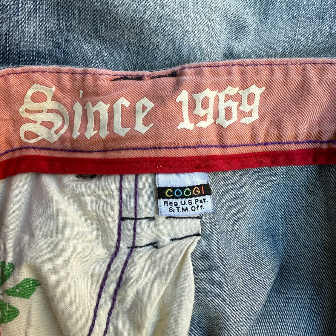 쿠지 코알라 자수 데님팬츠 (허리 50인치) 상품이미지6