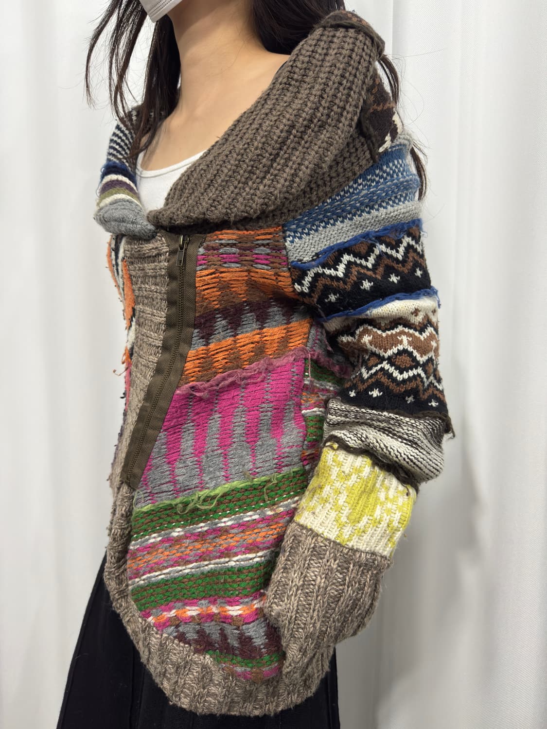 desigual multi color knit desing jacket  상품이미지4