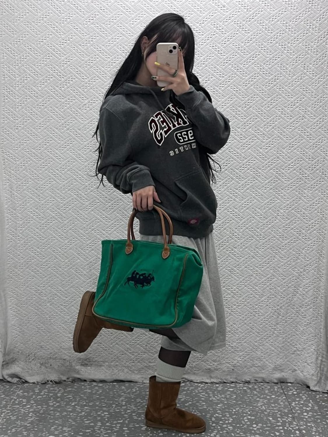 폴로 랄프로렌 키치 빈티지 그린 토트백 C07436 상품이미지2