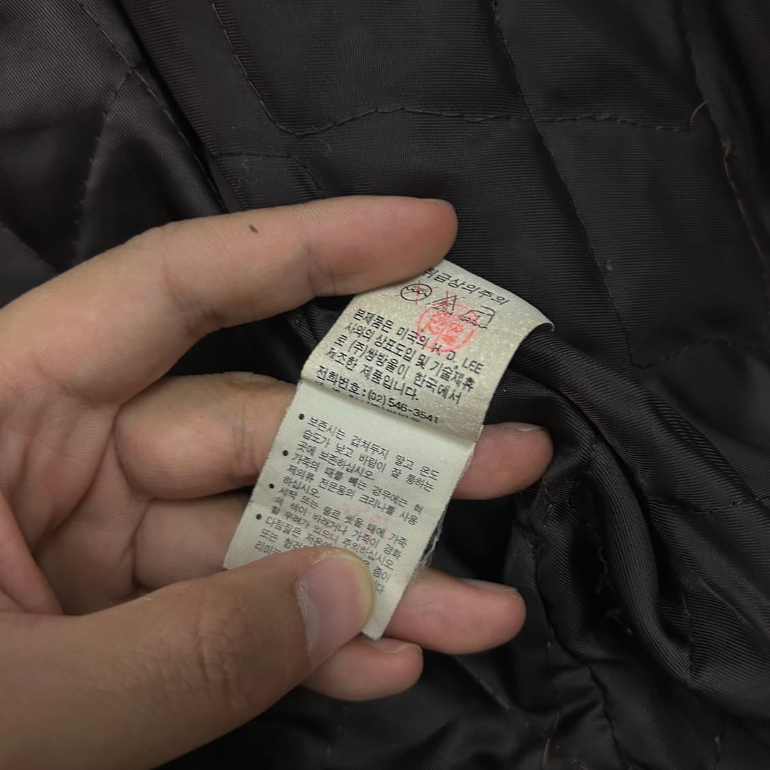 (L) 90s 쌍방울 Lee 리 가죽 자켓 브라운 상품이미지10