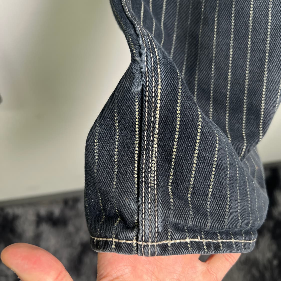 밴슨 레더 더블니 카펜터 데님 팬츠 30 상품이미지10