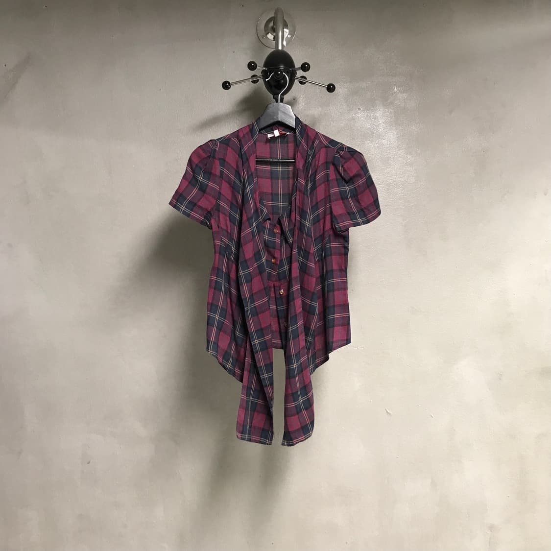 비비안웨스트우드 체크 반팔 셔츠 1(W) 상품이미지1