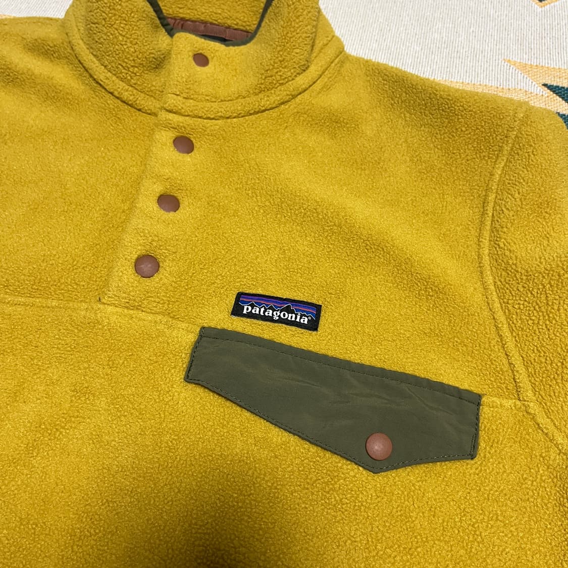 파타고니아 신칠라 스냅티 머스타드 m 상품이미지4