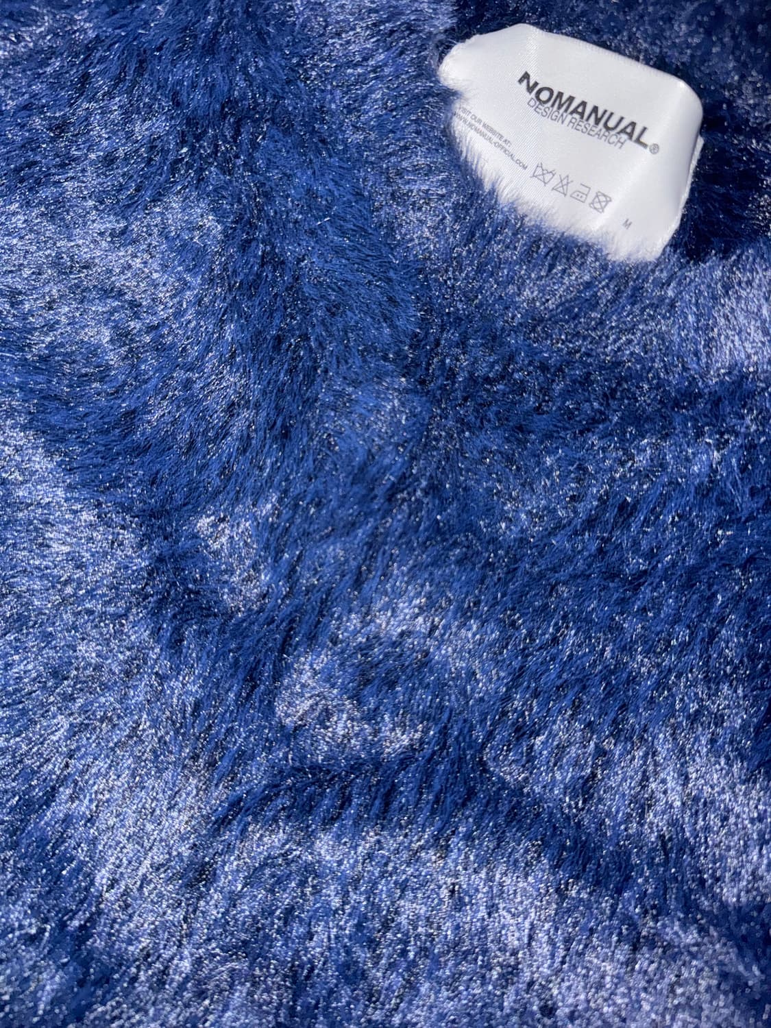 CROPPED HAIRY KNIT - DARK NAVY 상품이미지3