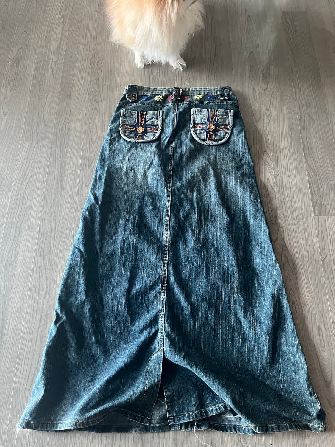 빈티지 자수 팬츠 일괄 상품이미지1