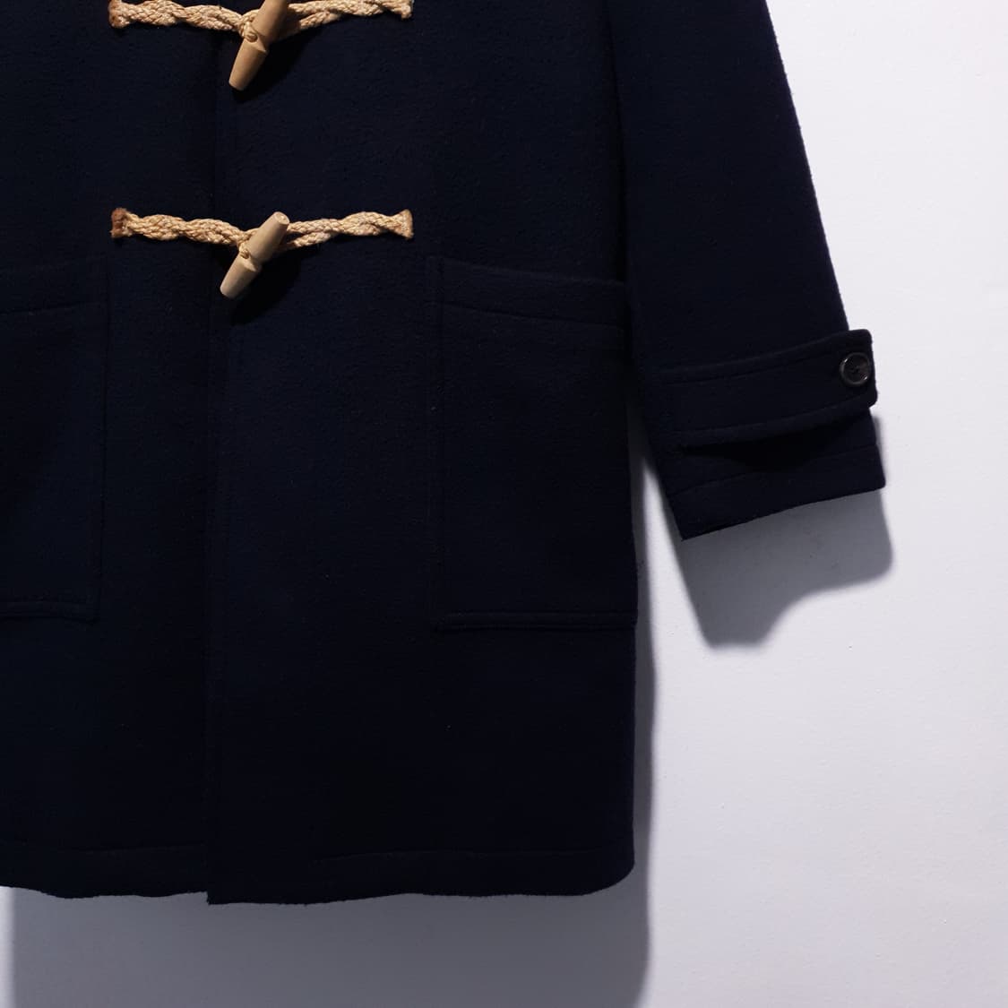 LOFI 로파이 오버핏 스테디 더플 후드 떡볶이 코트 자켓 네이비 L 상품이미지4