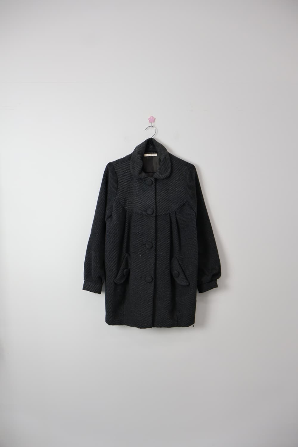 Lowrys Farm Charcoal Grey Textured Coat 상품이미지3