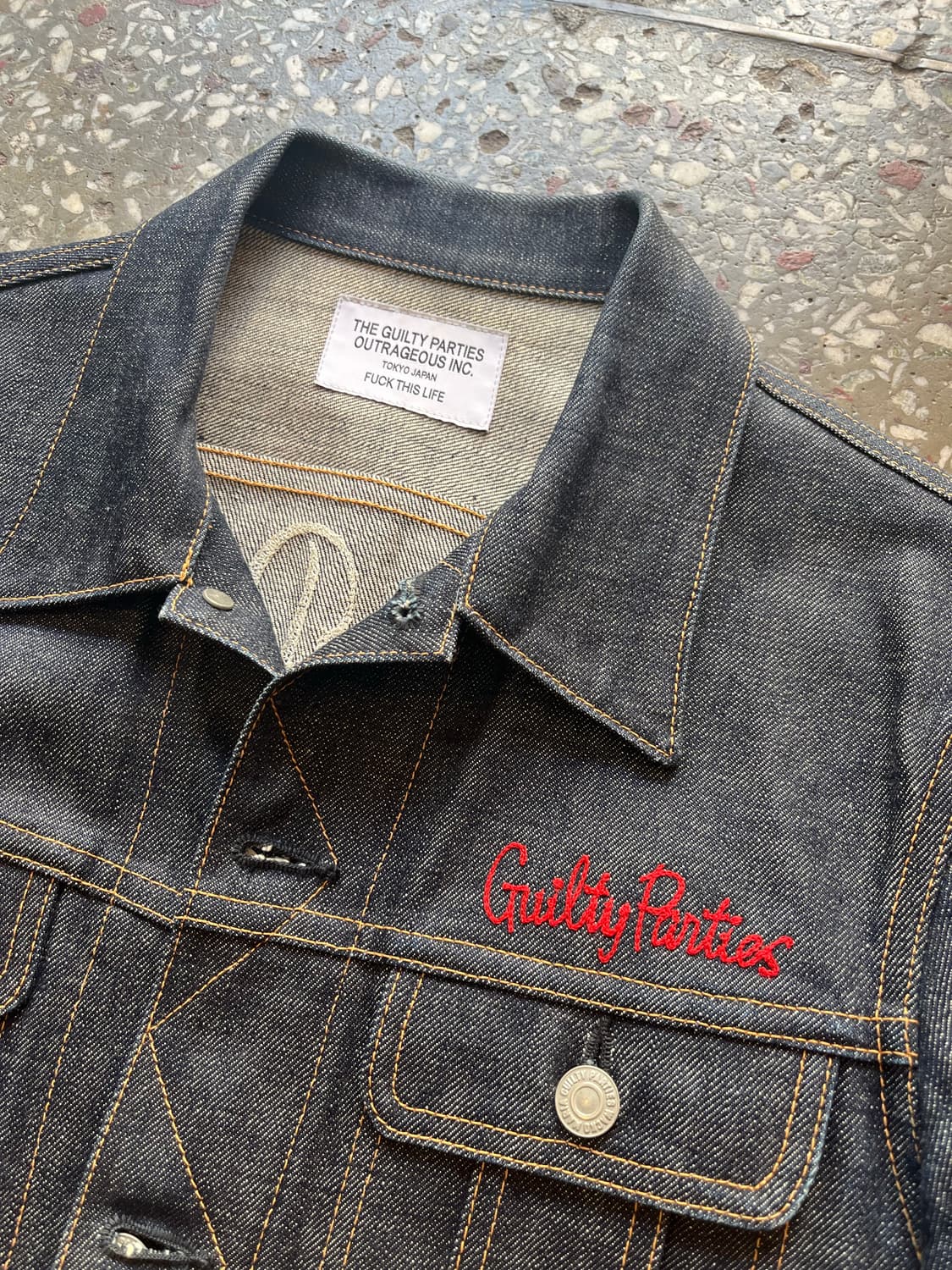 와코마리아 데님 트러커자켓 상품이미지6