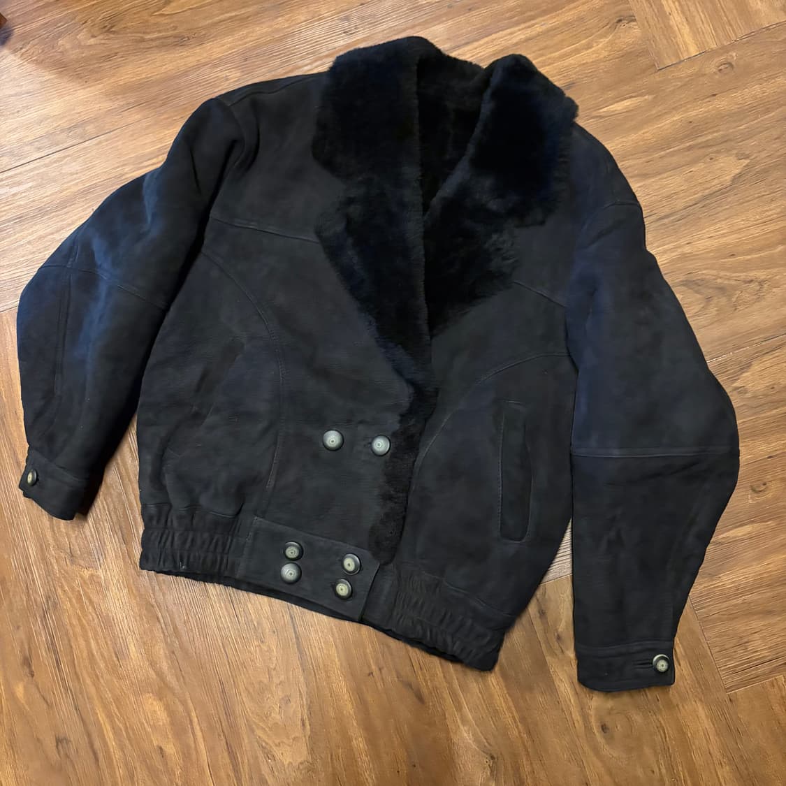 FRONTLINE LAMB LEATHER SHEARLING JACKET 상품이미지5