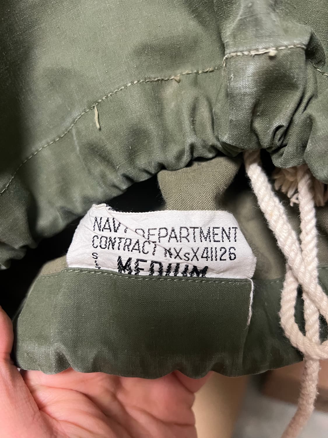 [m] 40s U'S NAVY N-2 DECK RAIN PARKA 상품이미지4