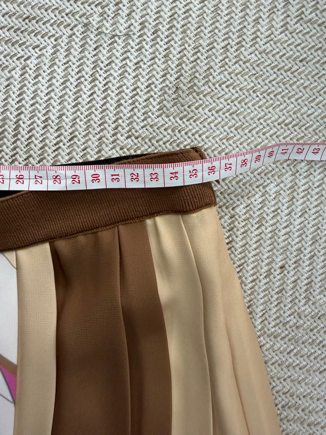 정품) 래트바이티 한섬 패턴 주름 밴딩 스커트 치마 67 상품이미지9