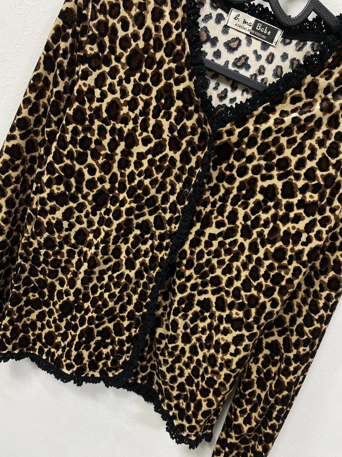 [MAI BABI] 오네갸루 레오파드 호피 가디건 상품이미지7