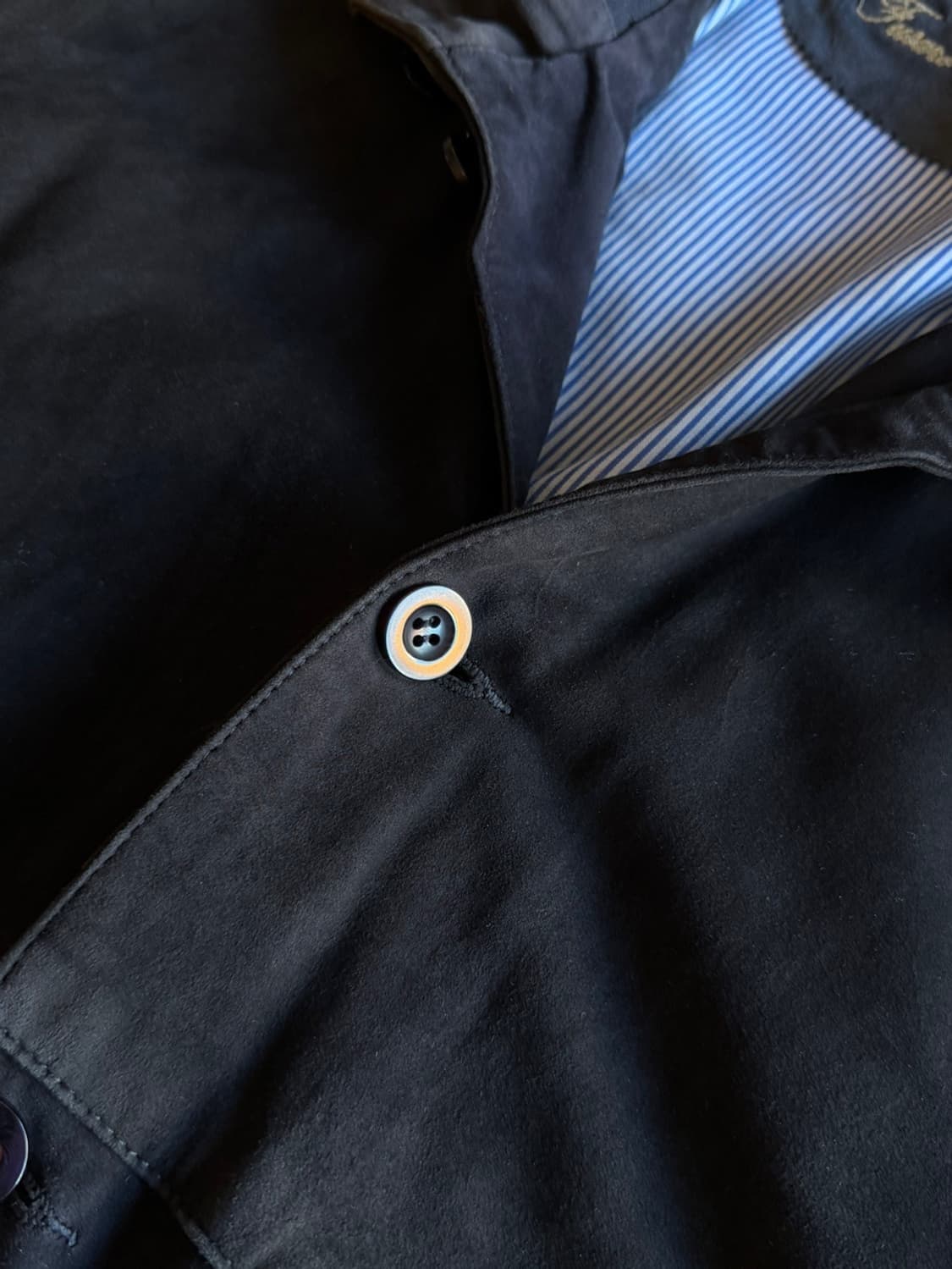 FUSARO ANTONIO 스웨이드 레더 해팅턴 자켓 100 상품이미지5